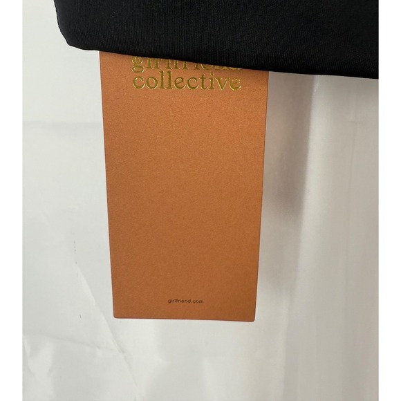 Girlfriend Collective Paloma Racerback‎ Sports Bra Black Medium NWT - Picture 7 of 8